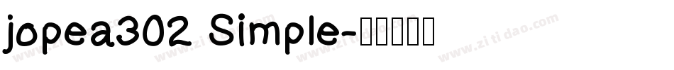 jopea302 Simple字体转换